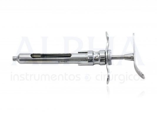 Seringa carpule com refluxo