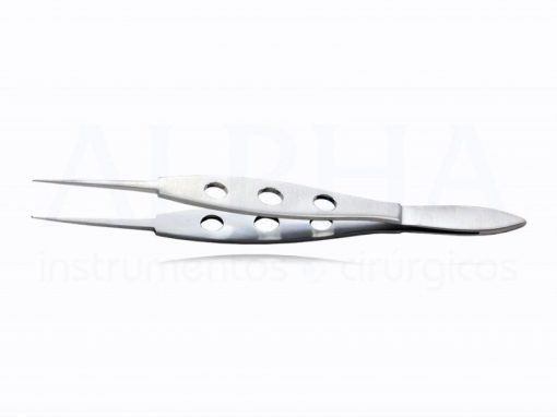 Pinça para conjuntiva com plataforma e dente de rato delicada 0.12