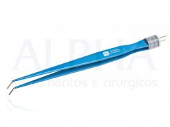 Pinça bipolar angulada 16cm