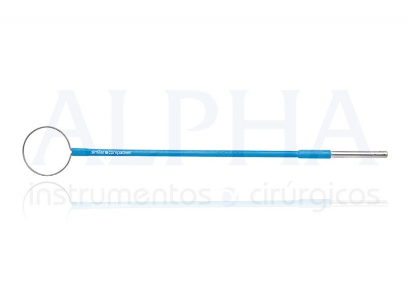 Eletrodo ponta alça - Corpo ø 2,38mm x 120mm - Ponta ø 0,4mm x 15,0mm