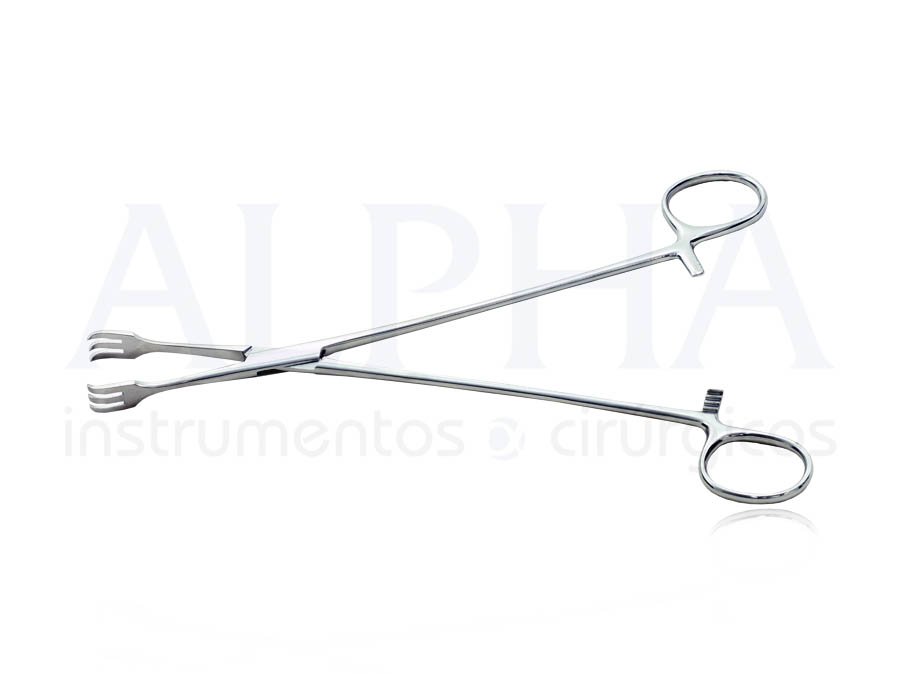 Pinça / Clamp de Lahey 3x3 garras 24cm