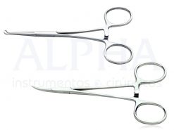 Kit para vasectomia - Pinça mosquito lisa e pinça de apreensão do deferente ponta cruzada