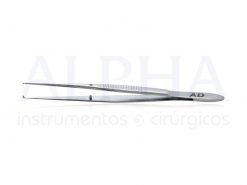 Pinça iris dente de rato reta 9 cm