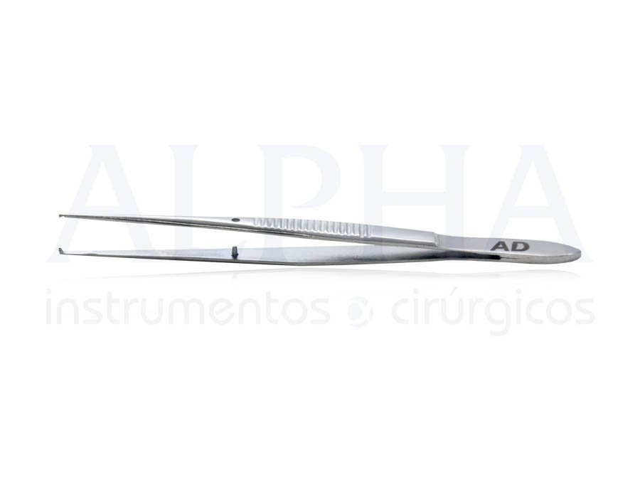 Pinça iris dente de rato reta 9 cm