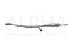 Aspirador fenestrado 25cm com fibra óptica