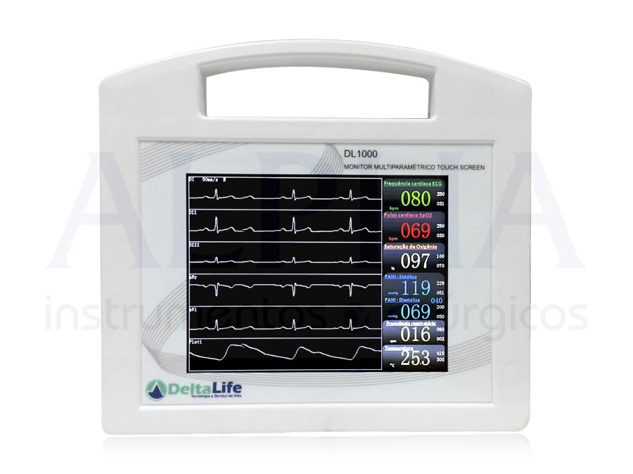Monitor multiparamétrico DL 1000 touch screen vet