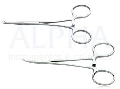 Kit para vasectomia - Pinça mosquito lisa e pinça de apreensão do deferente ponta encaixe