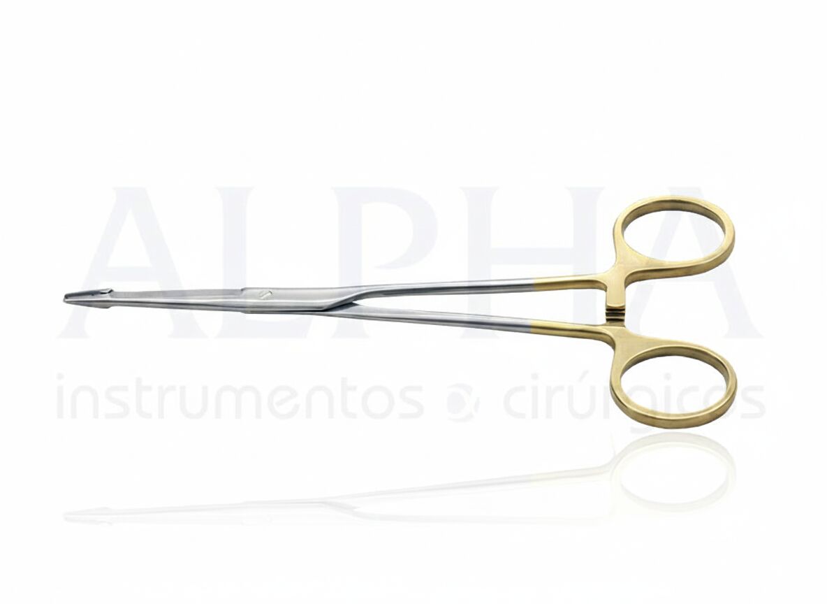 Porta agulha Olsen Hegar 16cm com ponta de videa