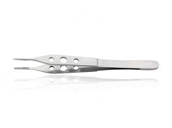 Pinça Adson Serrilhada 09 cm Furada