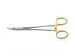 Porta agulha Mayo Hegar curvo 16 cm com videa