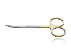 Tesoura Iris curva ponta fina 11cm com faceta