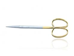 Tesoura Iris Reta com Faceta Ponta Fina 12cm Ribbon