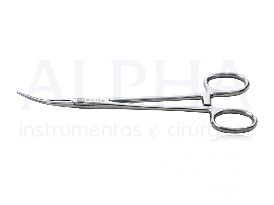 Pinça Kelly Curva 16cm - Harte Instrumentos Cirúrgicos