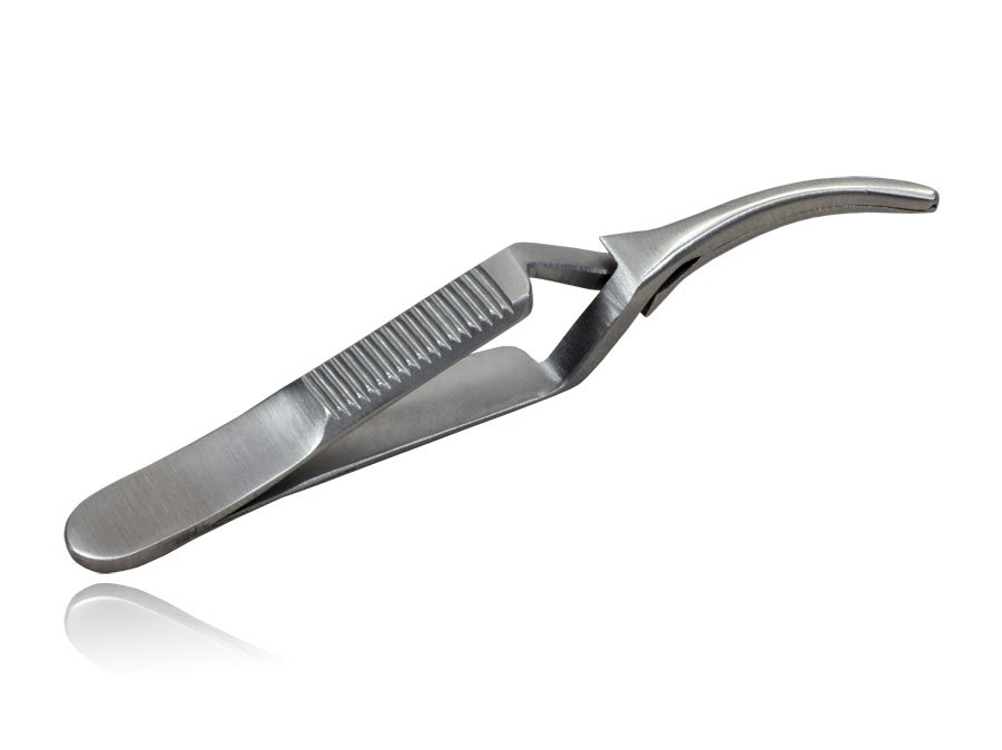 Clamp Bulldog Debakey 75mm Curvo Boca 15mm Harte Instrumentos Cirúrgicos