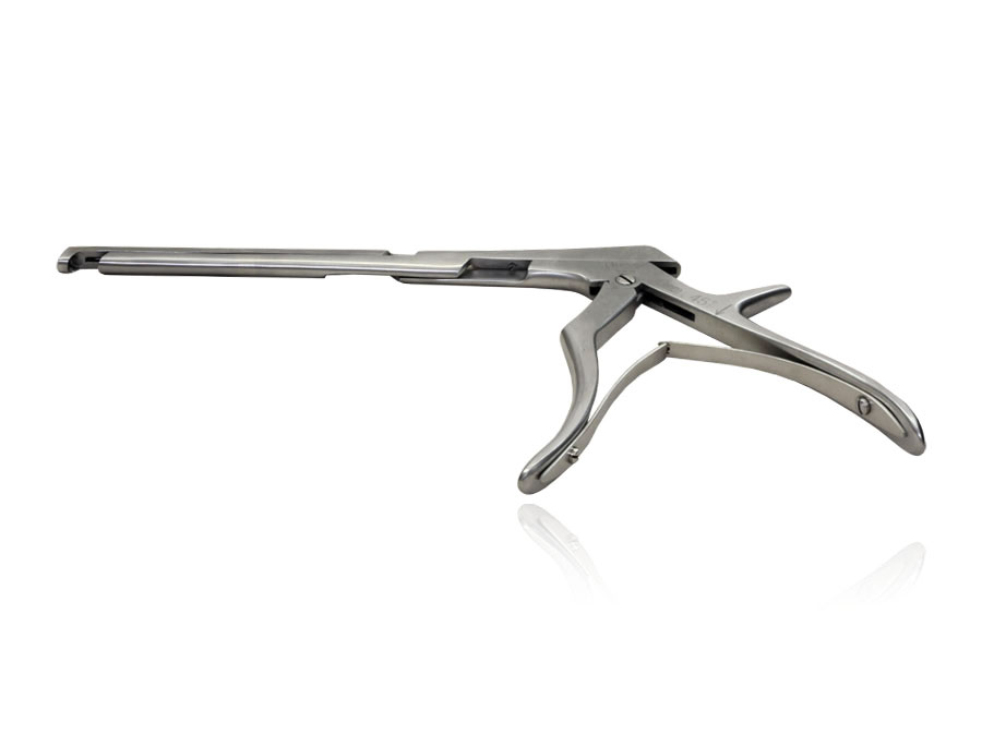 Instrumento Quirúrgico Rongeur Kerrison - Bayoneta, Curva 45°, Punta De 3mm, Para Ortopedia