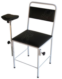 Cadeira Simples Estofada Com 1 Braço Estofado Adaptado 2 Lados