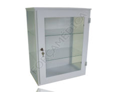 Armário Vitrine de Parede Com 01 Porta Esmaltado (Com Vidro)