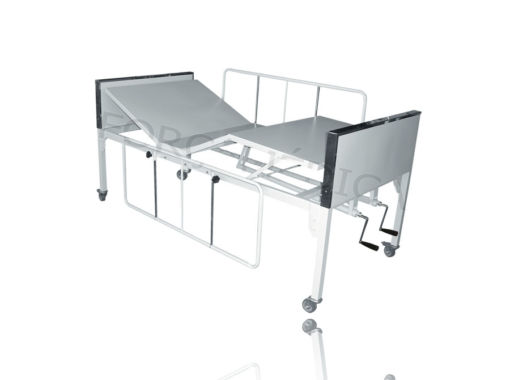 Cama Fawler Luxo Com Formica e Cinta Inox Rod 3” Com Freios
