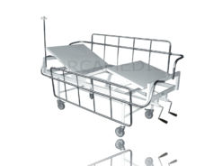 Cama Para U.T.I. Sem Para Choques Rod. 5” Com Freios