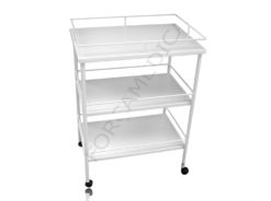 Mesa Auxiliar 40 X 60 Com 02 Prateleiras Varandas e Rodízios
