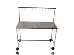 Mesa Instrumental Inox Gancheira Com 10 Ganchos