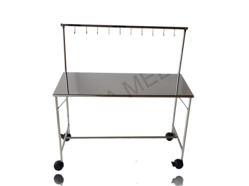 Mesa Instrumental Inox Gancheira Com 10 Ganchos