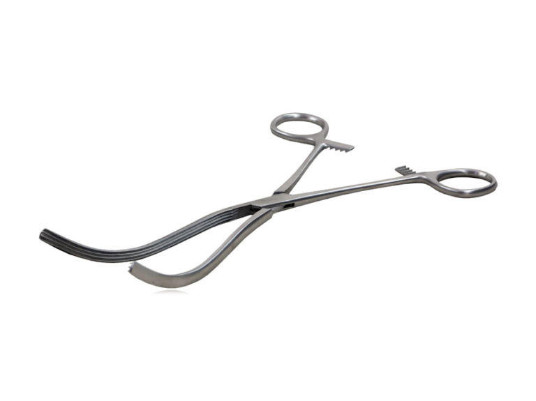 Pinça Kocher Intestinal 25cm Curva - Harte Instrumentos Cirúrgicos