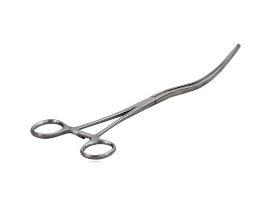 Pinça Kocher Intestinal 25cm Curva - Harte Instrumentos Cirúrgicos