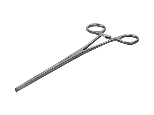 Pinça Kocher Intestinal 25cm Reta - Harte Instrumentos Cirúrgicos