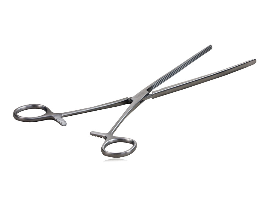 Pinça Kocher Intestinal 25cm Reta - Harte Instrumentos Cirúrgicos